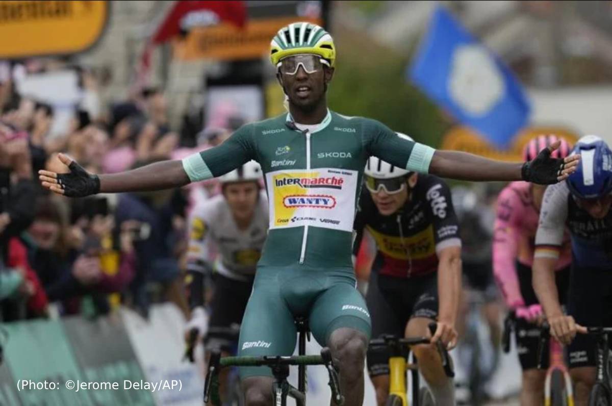 Eritrea’s Biniam Girmay wins his 2nd stage on Tour de France 2024