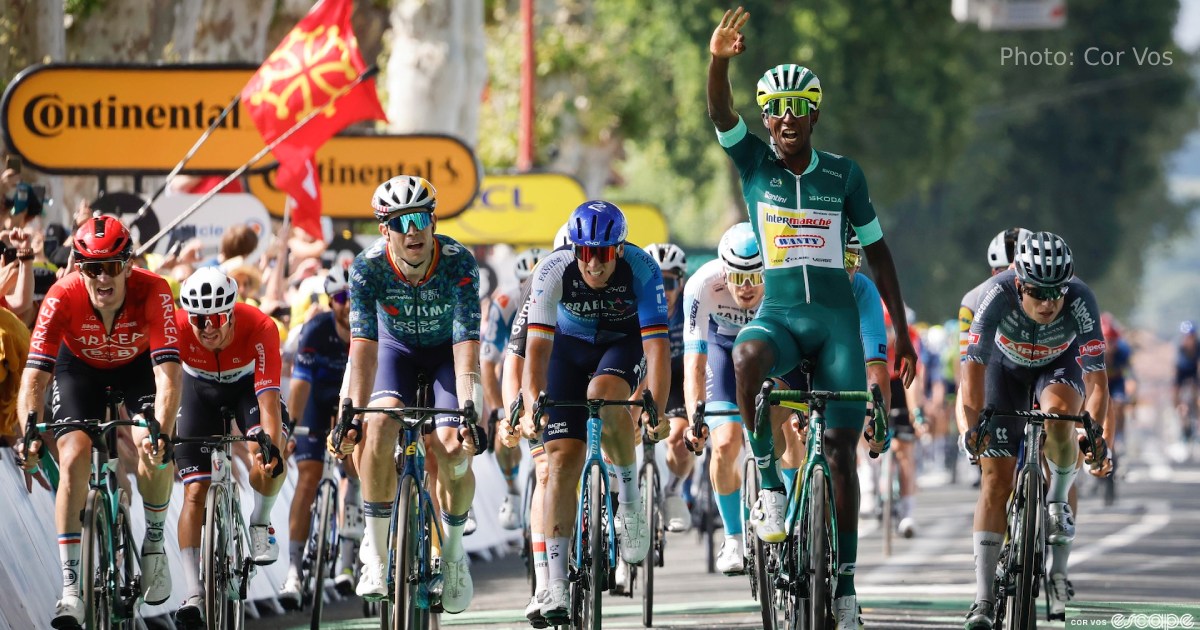 Biniam Girmay won stage 12 of the Tour de France