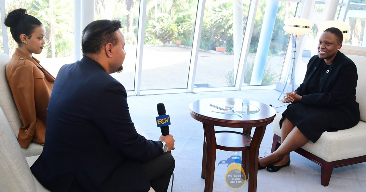 Sandra Macharia, Director of UN Information Services in Nairobi was in Eritrea