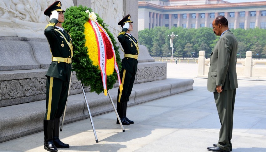 China's Premier Li Qiang and Eritrean President Isaias Afwerki discuss on how to enrich the Strategic Partnership between the two countries.