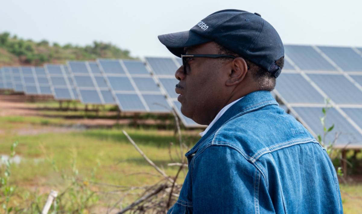 AfDB President's official visit to Eritrean: Project site visit - Solar Power Plant of Gergera